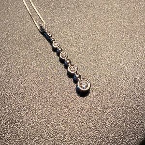 Sterling Silver Diamond Necklace